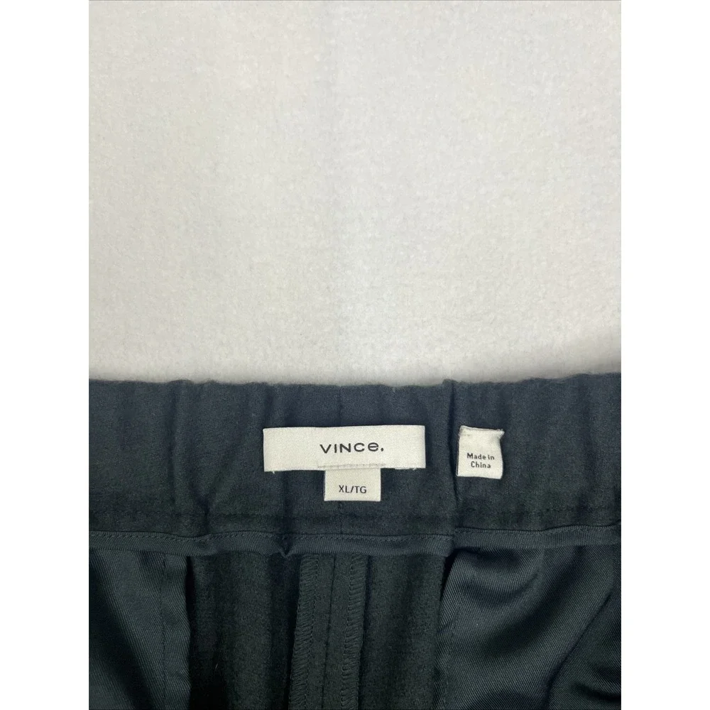 Vince Forest Green Wool Blend Cozy Pull On Pleated Pants Womens XL Forest Green